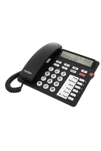 Tiptel 1081000 telefon Analogový telefon Identifikace volajícího Černá Obrázok pre Tiptel 1081000 telefon Analogový telefon Identifikace volajícího Černá
