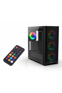 Inca EMG-17XB počítačová skříň Midi Tower Černá Obrázok pre Inca EMG-17XB počítačová skříň Midi Tower Černá