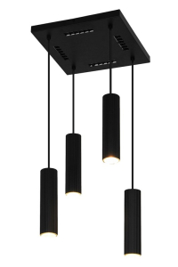 Obrázok pre PENDANT LIGHT ICEL 4XGU10 MATT BLACK