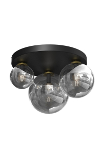 Obrázok pre CEILING LIGHT BURSA 3XE14/E27 BLACK/GOLD