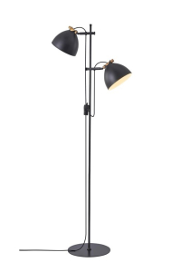 Obrázok pre FLOOR LAMP 18X150CM 2XG9 BLACK COLOR