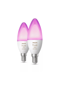Philips Hue White and Color ambiance Svíčka – chytrá žárovka s paticí E14 (sada 2 kusů) Obrázok pre Philips Hue White and Color ambiance Svíčka – chytrá žárovka s paticí E14 (sada 2 kusů)