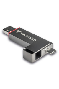 Verbatim Dual QuickStick USB paměť 512 GB USB Type-A / USB Type-C 3.2 Gen 1 (3.1 Gen 1) Šedá Obrázok pre Verbatim Dual QuickStick USB paměť 512 GB USB Type-A / USB Type-C 3.2 Gen 1 (3.1 Gen 1) Šedá