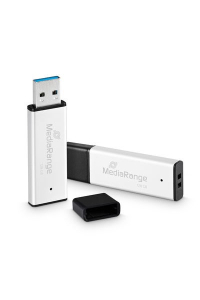 MediaRange MR1902 USB paměť 128 GB USB Typ-A 3.2 Gen 1 (3.1 Gen 1) Černá, Stříbrná Obrázok pre MediaRange MR1902 USB paměť 128 GB USB Typ-A 3.2 Gen 1 (3.1 Gen 1) Černá, Stříbrná