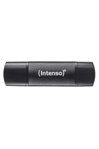 Intenso 3544492 USB paměť 256 GB USB Type-A / USB Type-C 3.2 Gen 1 (3.1 Gen 1) Černá Obrázok pre Intenso 3544492 USB paměť 256 GB USB Type-A / USB Type-C 3.2 Gen 1 (3.1 Gen 1) Černá