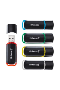 Intenso 3511595 USB paměť 64 GB USB Typ-A 2.0 Černá, Červená, Zelená, Průhledná, Žlutá, Modrá Obrázok pre Intenso 3511595 USB paměť 64 GB USB Typ-A 2.0 Černá, Červená, Zelená, Průhledná, Žlutá, Modrá