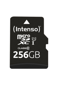 Intenso microSD 256GB UHS-I Perf CL10| Performance Třída 10 Obrázok pre Intenso microSD 256GB UHS-I Perf CL10| Performance Třída 10
