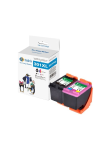 Obrázok pre G&G 15116 inkoustová náplň 2 kusů Kompatibilní Vysoká (XL) výtěžnost Černá, Azurová, Purpurová, Žlutá