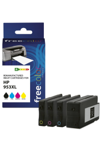 Obrázok pre Freecolor K10452F7 inkoustová náplň 4 kusů Kompatibilní High (L) Yield Černá, Azurová, Purpurová, Žlutá