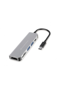Obrázok pre Conceptronic DONN02G dokovací stanice/replikátor portů USB 3.2 Gen 1 (3.1 Gen 1) Type-C Hliník