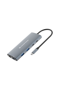 Conceptronic DONN06G dokovací stanice/replikátor portů Kabel USB 3.2 Gen 1 (3.1 Gen 1) Type-C Šedá Obrázok pre Conceptronic DONN06G dokovací stanice/replikátor portů Kabel USB 3.2 Gen 1 (3.1 Gen 1) Type-C Šedá
