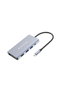 Conceptronic DONN20G dokovací stanice/replikátor portů Kabel USB 3.2 Gen 1 (3.1 Gen 1) Type-C Šedá Obrázok pre Conceptronic DONN20G dokovací stanice/replikátor portů Kabel USB 3.2 Gen 1 (3.1 Gen 1) Type-C Šedá