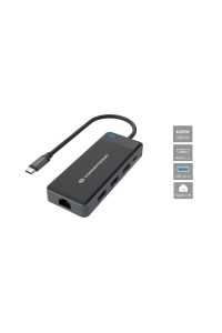 Conceptronic DONN14G dokovací stanice/replikátor portů Kabel USB 3.2 Gen 1 (3.1 Gen 1) Type-C Šedá Obrázok pre Conceptronic DONN14G dokovací stanice/replikátor portů Kabel USB 3.2 Gen 1 (3.1 Gen 1) Type-C Šedá