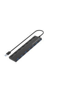 Conceptronic HUBBIES19BP rozbočovač rozhraní USB 3.2 Gen 1 (3.1 Gen 1) Type-A 5000 Mbit/s Černá Obrázok pre Conceptronic HUBBIES19BP rozbočovač rozhraní USB 3.2 Gen 1 (3.1 Gen 1) Type-A 5000 Mbit/s Černá