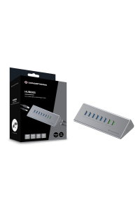 Conceptronic HUBBIES18G rozbočovač rozhraní USB 3.2 Gen 1 (3.1 Gen 1) Type-B 5000 Mbit/s Šedá Obrázok pre Conceptronic HUBBIES18G rozbočovač rozhraní USB 3.2 Gen 1 (3.1 Gen 1) Type-B 5000 Mbit/s Šedá