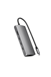 Satechi ST-P8KEM dokovací stanice/replikátor portů Kabel USB 3.2 Gen 1 (3.1 Gen 1) Type-C Šedá Obrázok pre Satechi ST-P8KEM dokovací stanice/replikátor portů Kabel USB 3.2 Gen 1 (3.1 Gen 1) Type-C Šedá