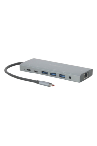 Mobilis 020028 dokovací stanice/replikátor portů Kabel USB 3.2 Gen 1 (3.1 Gen 1) Type-C Šedá Obrázok pre Mobilis 020028 dokovací stanice/replikátor portů Kabel USB 3.2 Gen 1 (3.1 Gen 1) Type-C Šedá