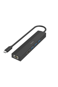Hama 00200144 rozbočovač rozhraní USB 3.2 Gen 1 (3.1 Gen 1) Type-C 5000 Mbit/s Černá Obrázok pre Hama 00200144 rozbočovač rozhraní USB 3.2 Gen 1 (3.1 Gen 1) Type-C 5000 Mbit/s Černá