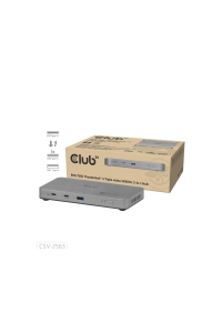 Obrázok pre CLUB3D CSV-2563 dokovací stanice/replikátor portů Thunderbolt 5 Stříbrná