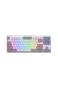 HATOR Rockfall 3 TKL Wireless klávesnice Univerzální USB + RF Wireless + Bluetooth QWERTY Anglický Bílá Obrázok pre HATOR Rockfall 3 TKL Wireless klávesnice Univerzální USB + RF Wireless + Bluetooth QWERTY Anglický Bílá