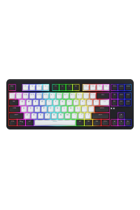 HATOR Rockfall 3 TKL Wireless klávesnice Hraní USB + RF Wireless + Bluetooth QWERTY US Mezinárodní Černá Obrázok pre HATOR Rockfall 3 TKL Wireless klávesnice Hraní USB + RF Wireless + Bluetooth QWERTY US Mezinárodní Černá