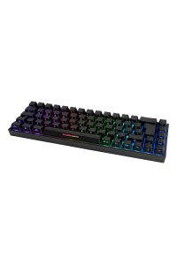 Deltaco Gaming GAM-100-DE klávesnice Hraní USB + RF Wireless + Bluetooth QWERTZ Německý Černá Obrázok pre Deltaco Gaming GAM-100-DE klávesnice Hraní USB + RF Wireless + Bluetooth QWERTZ Německý Černá