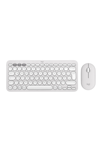 Logitech 920-012204 klávesnice Obsahuje myš Univerzální RF bezdrátové + Bluetooth QWERTZ Německý Bílá Obrázok pre Logitech 920-012204 klávesnice Obsahuje myš Univerzální RF bezdrátové + Bluetooth QWERTZ Německý Bílá