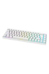 Deltaco Gaming GAM-100-W-DE klávesnice Hraní USB + RF Wireless + Bluetooth QWERTZ Německý Bílá Obrázok pre Deltaco Gaming GAM-100-W-DE klávesnice Hraní USB + RF Wireless + Bluetooth QWERTZ Německý Bílá