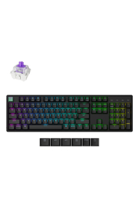 Keychron K10 HE klávesnice Hraní USB + RF Wireless + Bluetooth QWERTY Anglický Černá Obrázok pre Keychron K10 HE klávesnice Hraní USB + RF Wireless + Bluetooth QWERTY Anglický Černá