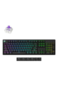 Keychron K10 HE klávesnice Hraní USB + RF Wireless + Bluetooth QWERTY Anglický Černá Obrázok pre Keychron K10 HE klávesnice Hraní USB + RF Wireless + Bluetooth QWERTY Anglický Černá