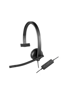 Logitech 981-000571 sluchátka / náhlavní souprava Sluchátka s mikrofonem Kabel Přes hlavu Kancelář / call centrum USB Typ-A Černá Obrázok pre Logitech 981-000571 sluchátka / náhlavní souprava Sluchátka s mikrofonem Kabel Přes hlavu Kancelář / call centrum USB Typ-A Černá