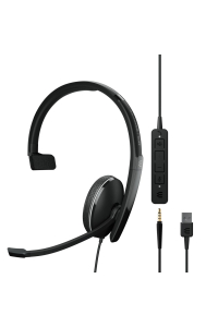 Obrázok pre EPOS ADAPT 135T USB II Sluchátka s mikrofonem Kabel Přes hlavu Kancelář / call centrum USB Typ-A Černá