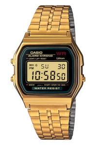 Obrázok pre Casio A159WGEA-1 hodinky Náramkové hodinky Elektronický Zlato