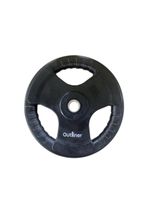 Obrázok pre RUBBER PLATE WITH HANDLE CUT 15KG