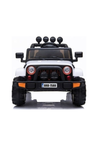 Auto Na Akumulator Jeep BRD-7588 Światła LED MP3 Pilot Biały 4x4 Obrázok pre Auto Na Akumulator Jeep BRD-7588 Światła LED MP3 Pilot Biały 4x4