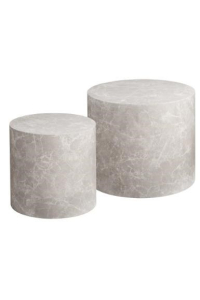 Obrázok pre COFFEE TABLE BEIGE SET 38X36 48X40