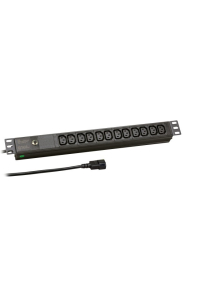 Obrázok pre EFB Elektronik EK631CC.1 napěťová distribuční jednotka (PDU) 12 AC zásuvky / AC zásuvek 1U Černá