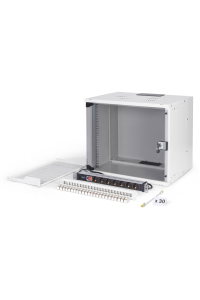 Digitus DN-49204-SET rack 9U Nástěnný regál Šedá Obrázok pre Digitus DN-49204-SET rack 9U Nástěnný regál Šedá