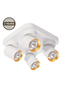 CEILING LIGHT TUNIS 4XGU10 ML9940 W/GOLD Obrázok pre CEILING LIGHT TUNIS 4XGU10 ML9940 W/GOLD