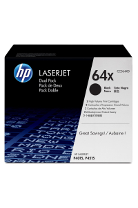 HP 64X Dvojbalení černé originální tonerové kazety LaserJet s vysokou výtěžností Obrázok pre HP 64X Dvojbalení černé originální tonerové kazety LaserJet s vysokou výtěžností