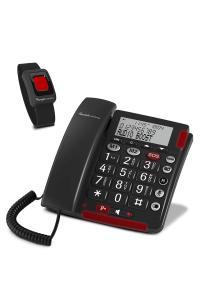 amplicomms BigTel 50 Alarm Plus Analogový telefon Identifikace volajícího Tmavě šedá Obrázok pre amplicomms BigTel 50 Alarm Plus Analogový telefon Identifikace volajícího Tmavě šedá