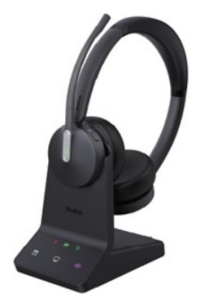 Obrázok pre Yealink WH64 Workstation Dual Sluchátka s mikrofonem Kabelový a bezdrátový Přes hlavu Kancelář / call centrum USB typu C Bluetooth Nabíjecí podstavec Černá