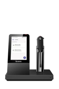 Obrázok pre Yealink WH67 UC Sluchátka s mikrofonem Bezdrátový Za ucho, Přes hlavu, Šňůra kolem krku Kancelář / call centrum Bluetooth Nabíjecí podstavec Černá