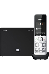 Gigaset BasicLine IP + COMFORT 500HX DECT telefon Identifikace volajícího Černá, Stříbrná Obrázok pre Gigaset BasicLine IP + COMFORT 500HX DECT telefon Identifikace volajícího Černá, Stříbrná