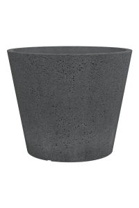 Obrázok pre FLOWERPOT PLASTIC 238/49 STONY BLACK D49