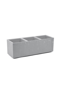 FLOWERPOT PLASTIC KARO 90X30X30CM GREY Obrázok pre FLOWERPOT PLASTIC KARO 90X30X30CM GREY