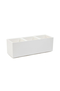 FLOWERPOT PLASTIC KARO 90X30X30CM CREAM Obrázok pre FLOWERPOT PLASTIC KARO 90X30X30CM CREAM