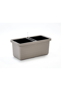URBALIVE BERBERIS DUO Donica samonawadniająca 78 x 39 cm, jasnoszary Obrázok pre URBALIVE BERBERIS DUO Donica samonawadniająca 78 x 39 cm, jasnoszary