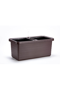 URBALIVE BERBERIS DUO Donica samonawadniająca 78 x 39 cm, brązowy Obrázok pre URBALIVE BERBERIS DUO Donica samonawadniająca 78 x 39 cm, brązowy