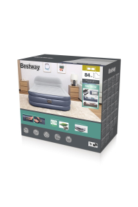 Bestway 67923 / 23 vzduchová matrace Dvojitá matrace Šedá, Bílá Unisex Obrázok pre Bestway 67923 / 23 vzduchová matrace Dvojitá matrace Šedá, Bílá Unisex